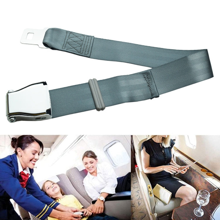 Two Point Aircraft Buckle Adjustable Seat Belt Extended Band