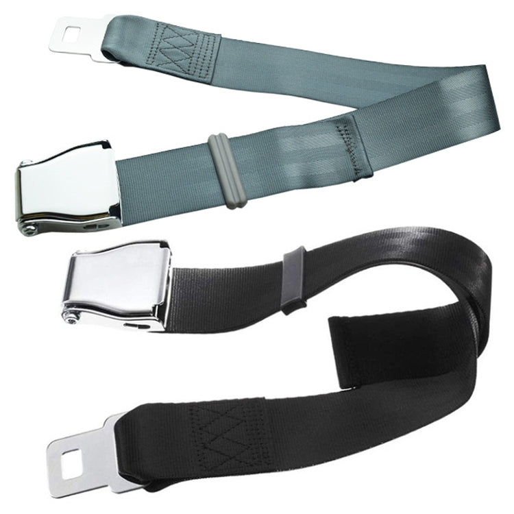 Two Point Aircraft Buckle Adjustable Seat Belt Extended Band