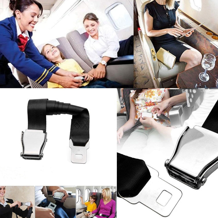 Two Point Aircraft Buckle Adjustable Seat Belt Extended Band