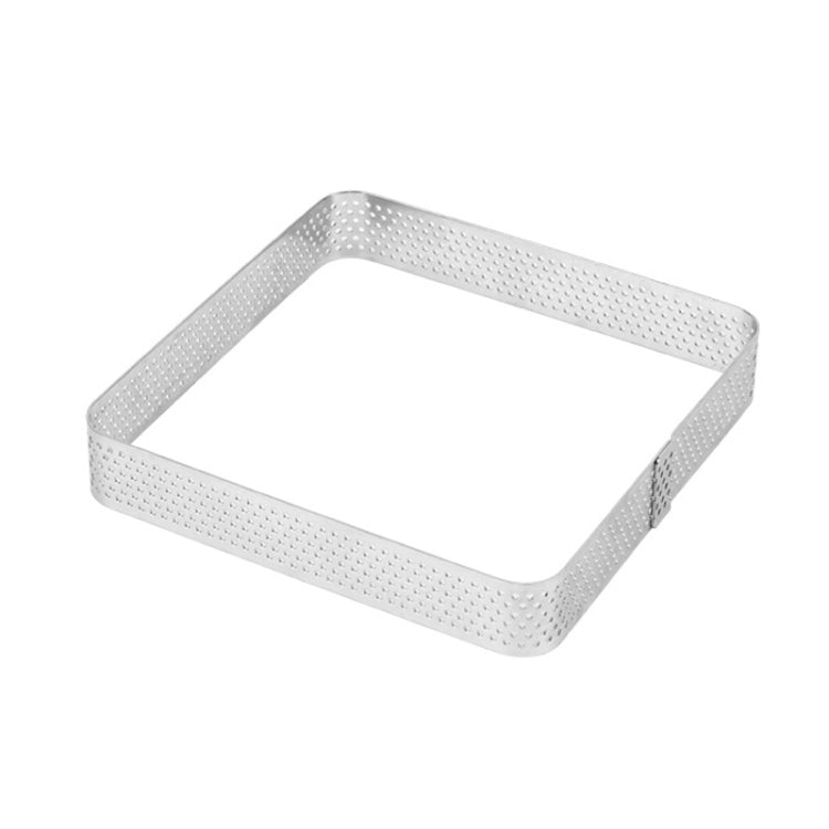 BN1006 Stainless Steel Mousse Circle Thickened Perforated Cake Mold DIY Baking Tools, Oval(5.5 inches), Round(3.5 inches), Oval(7.2 inches), Rectangle(3.9 inches), Love(3.1 inches), Rectangle(4.3 inches), Rectangle(4.7 inches), Rectangle(7 inches)     ...