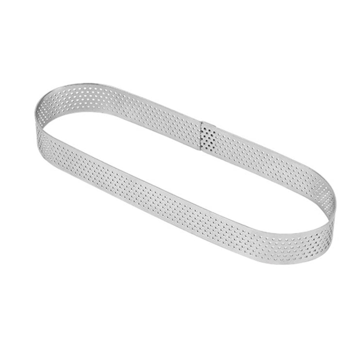 BN1006 Stainless Steel Mousse Circle Thickened Perforated Cake Mold DIY Baking Tools, Oval(5.5 inches), Round(3.5 inches), Oval(7.2 inches), Rectangle(3.9 inches), Love(3.1 inches), Rectangle(4.3 inches), Rectangle(4.7 inches), Rectangle(7 inches)     ...