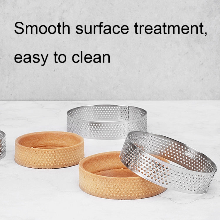 BN1006 Stainless Steel Mousse Circle Thickened Perforated Cake Mold DIY Baking Tools, Oval(5.5 inches), Round(3.5 inches), Oval(7.2 inches), Rectangle(3.9 inches), Love(3.1 inches), Rectangle(4.3 inches), Rectangle(4.7 inches), Rectangle(7 inches)     ...