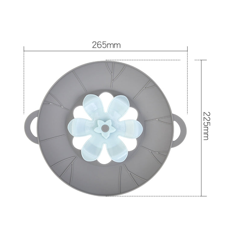 Silicone Flower Spill-proof Pot Lid Rotatable Pot Lid Kitchen Gadget, Size: