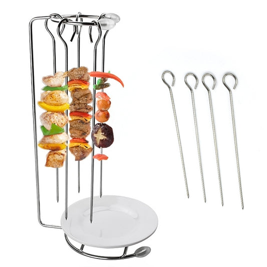 Stainless Steel Kebab Barbecue Hanging Rack Thick Skewers String Incense Stand