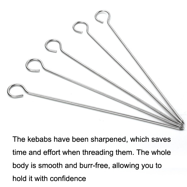 Stainless Steel Kebab Barbecue Hanging Rack Thick Skewers String Incense Stand