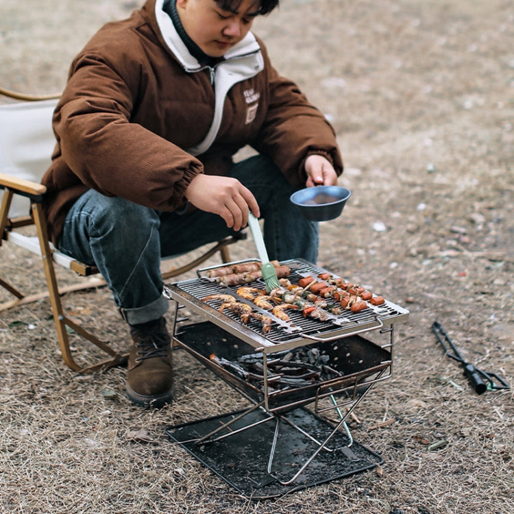Outdoor Fish Bone Barbecue Steak 304 Stainless Steel Barbecue Stick