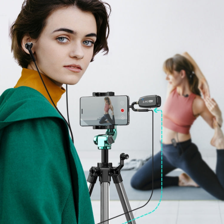 2.4G Bluetooth Wireless Lavalier Noise Canceling Live Microphone