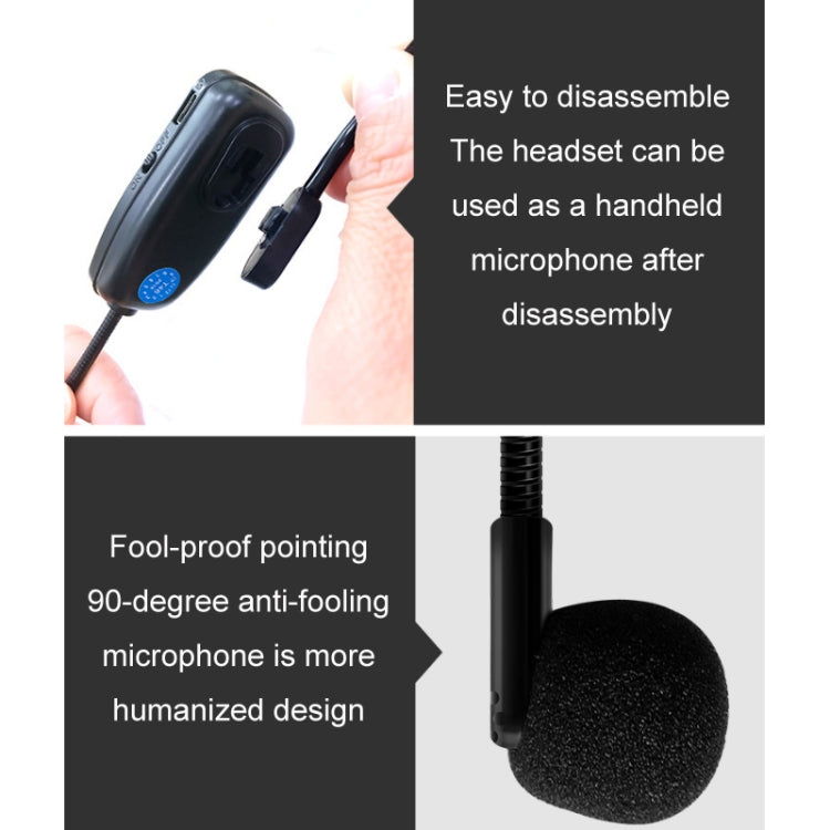 One For Two Outdoor Wireless Microphone Audio Headset Amplifier Loudspeaker