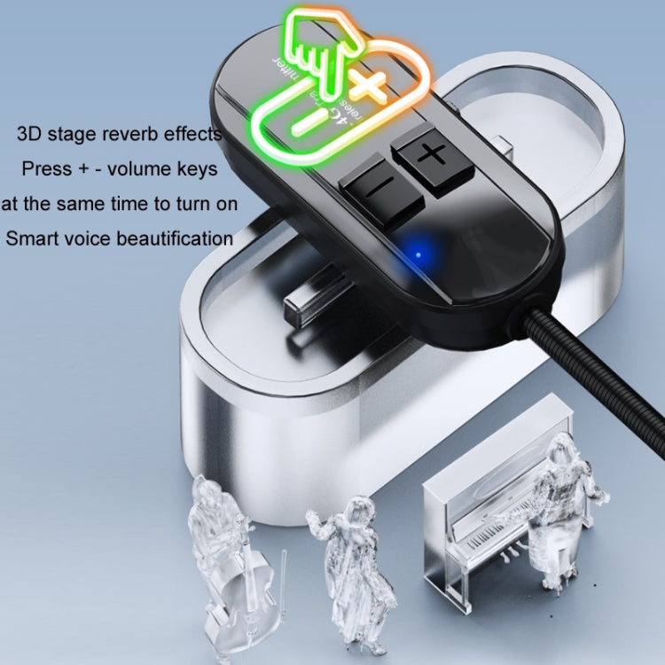 Wireless Head-Mounted Condenser Microphone Anti-Howling Loudspeaker