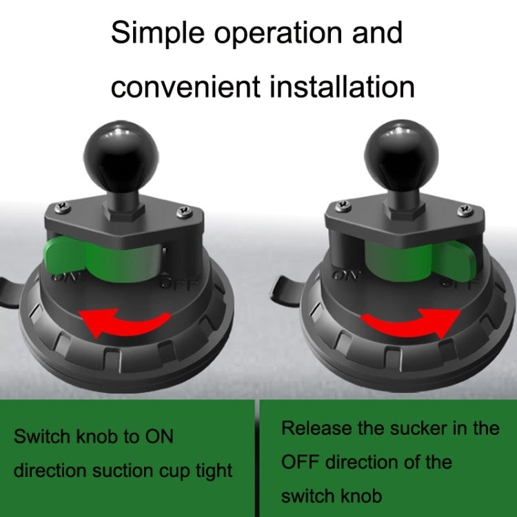 Car Windshield Dashboard Phone Holder Ball Head Suction Cup Base