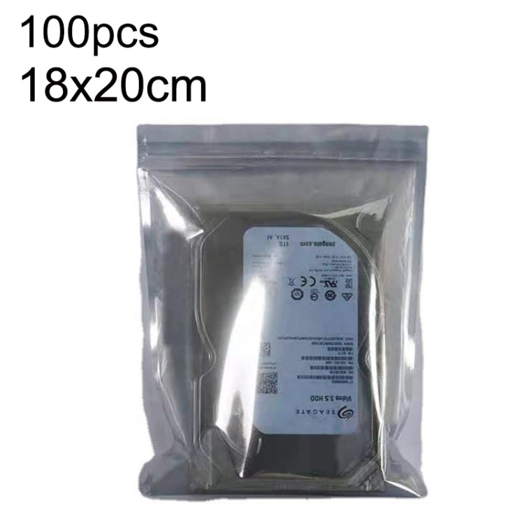 100pcs / Pack 20x30cm Anti-static Shielding Bag Hard Disk Insulation Bag Electronic Plastic Motherboard Packaging Bag