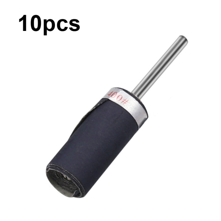 10pcs 3mm Handle Mirror Polishing Paper Stick, Mesh: