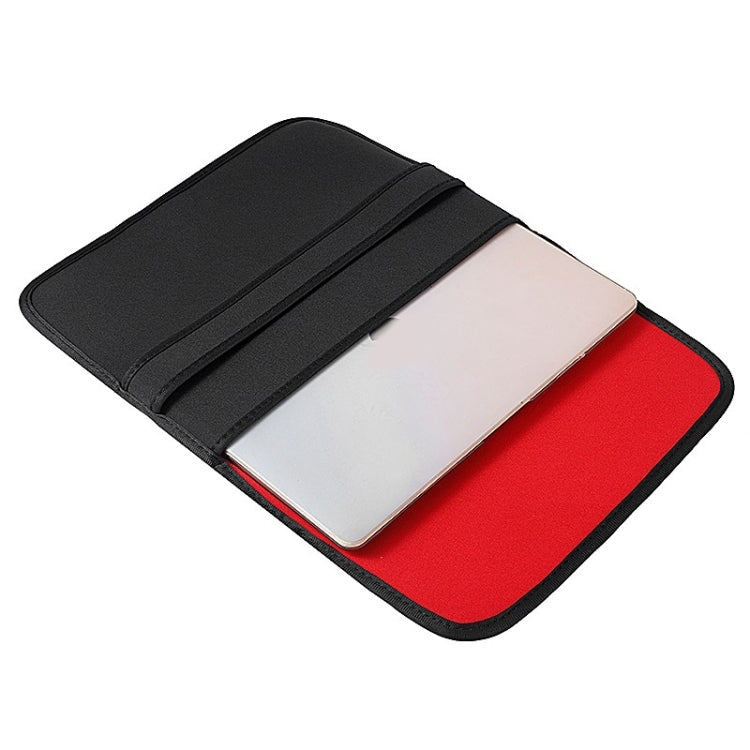 Neoprene Laptop Lining Bag Horizontal Section Flap Clutch Bag