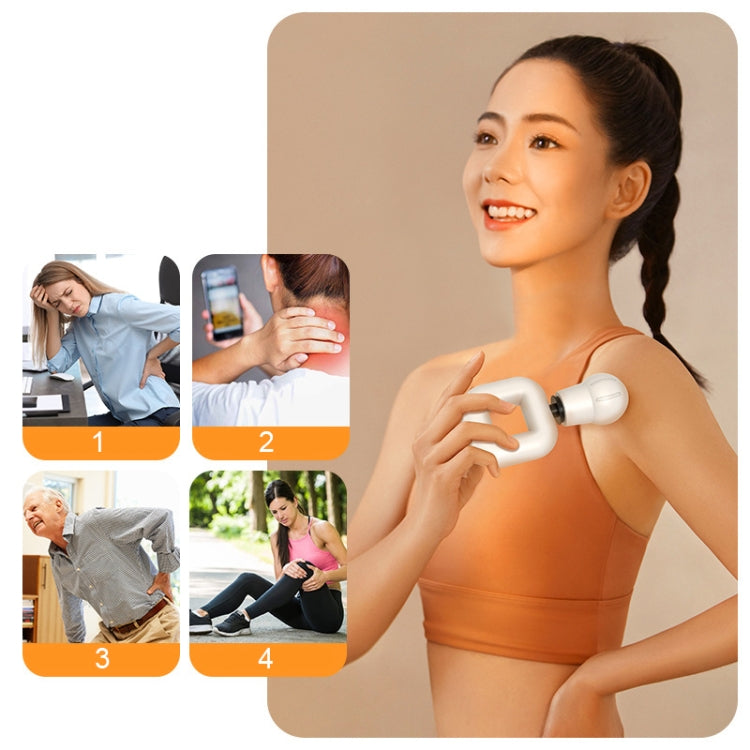 TS201 Square Muscle Relaxation Wireless Fascia Gun Mini Adjustable Portable Massager