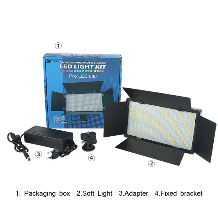 40W 3200K-5600K LED Flat Panel Lights Live Broadcast Fill Light,EU Plug