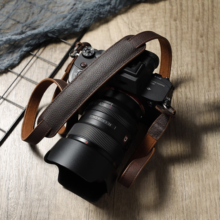 Outdoor Photography Cowhide Leather Camera Shoulder Hanging Neck Winding Strap, Spec: