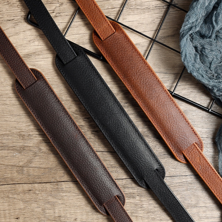 Outdoor Photography Cowhide Leather Camera Shoulder Hanging Neck Winding Strap, Spec: