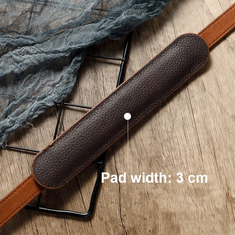 Outdoor Photography Cowhide Leather Camera Shoulder Hanging Neck Winding Strap, Spec: