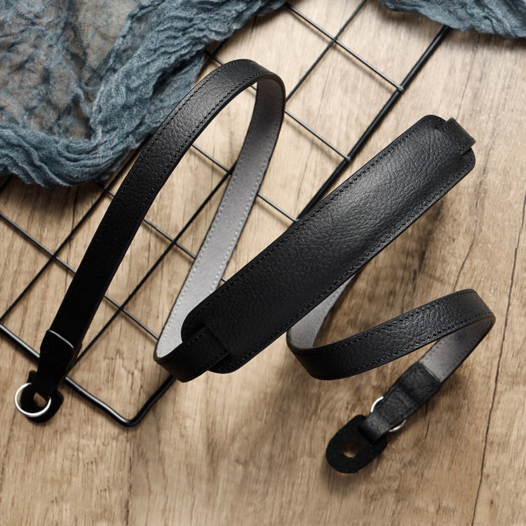 Outdoor Photography Cowhide Leather Camera Shoulder Hanging Neck Winding Strap, Spec: