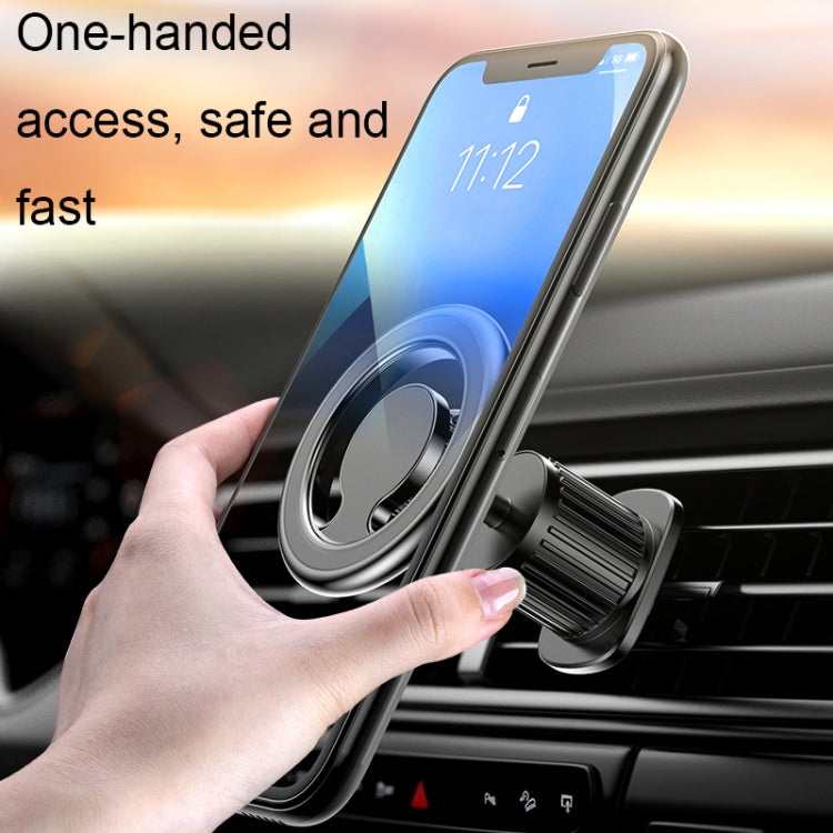 D19 Car Magnetic Mobile Phone Holder Rotatable Metal Navigation Bracket, Spec:, D19 Air Outlet (Black), D19 Air Outlet (Silver), D19 Extended (Black), D19 Extended (Silver), D19 Seat (Black), D19 Seat (Silver), D19 Sticker (Black), D19 Sticker (Silver)
