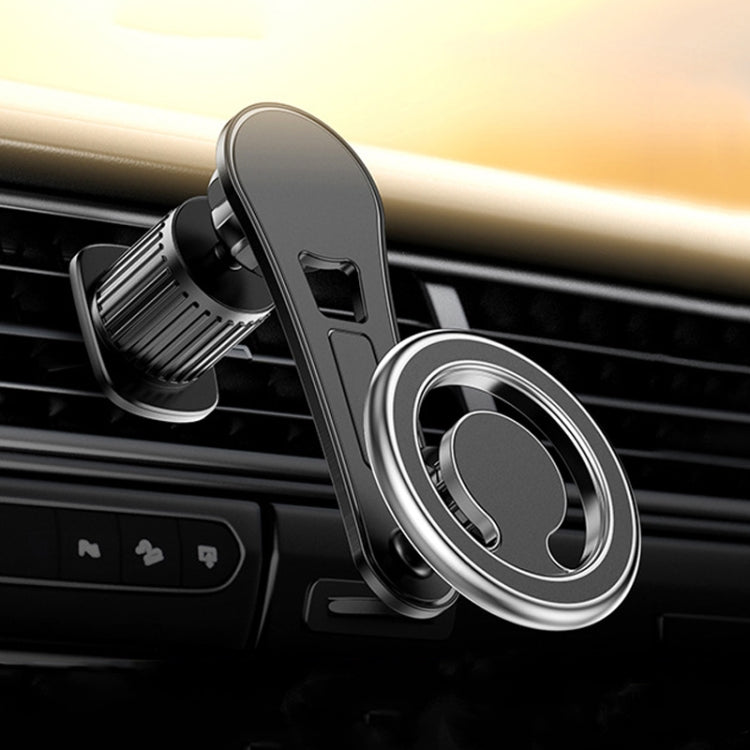 D19 Car Magnetic Mobile Phone Holder Rotatable Metal Navigation Bracket, Spec:, D19 Air Outlet (Black), D19 Air Outlet (Silver), D19 Extended (Black), D19 Extended (Silver), D19 Seat (Black), D19 Seat (Silver), D19 Sticker (Black), D19 Sticker (Silver)