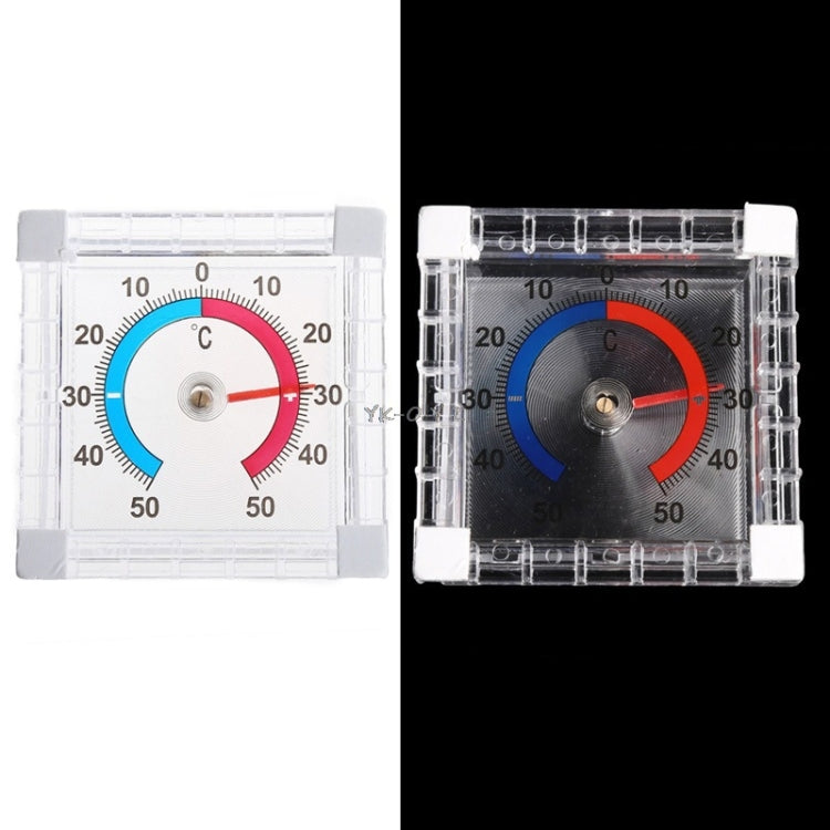 Square Window Door Thermometer Pointer Type Cold And Summer Table