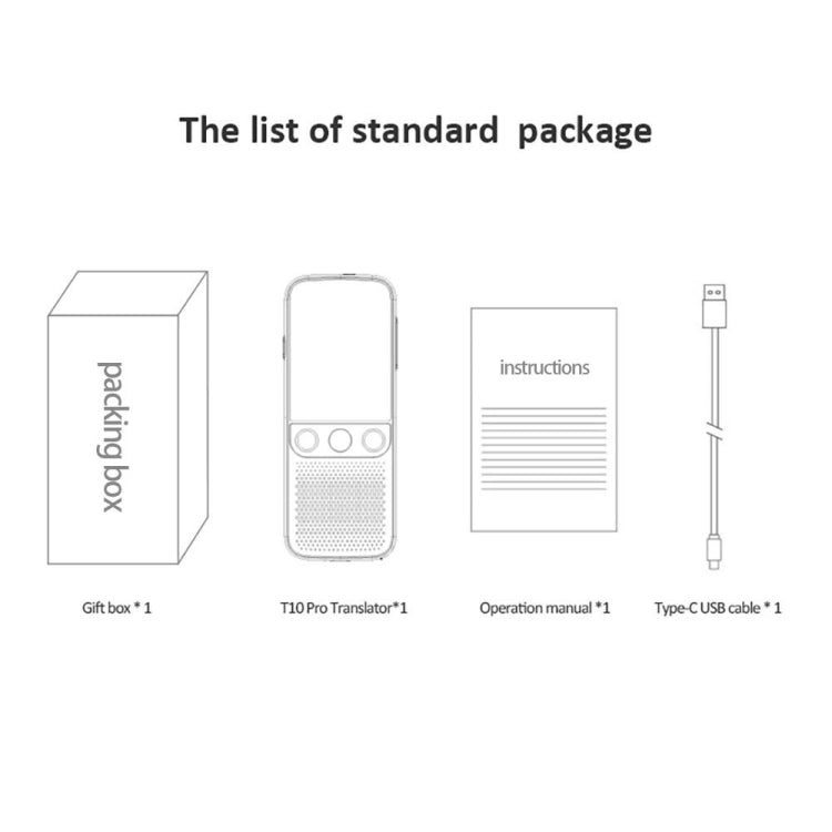 T10Pro Wifi Artificial Intelligence Photo / Recording Translating Machine Supports 138 Languages