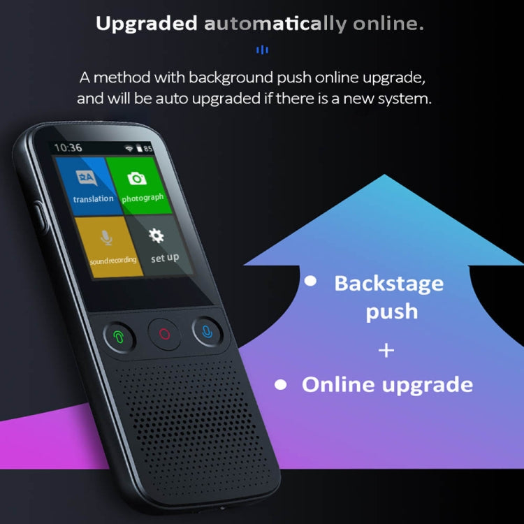 T10Pro Wifi Artificial Intelligence Photo / Recording Translating Machine Supports 138 Languages, T10Pro White, T10Pro Black