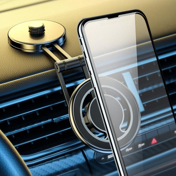 D27 Car Magnetic Telescopic Folding Navigation Mobile Phone Holder