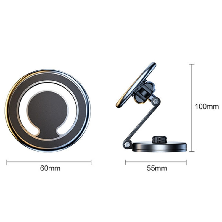 D27 Car Magnetic Telescopic Folding Navigation Mobile Phone Holder