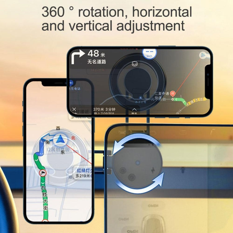 D27 Car Magnetic Telescopic Folding Navigation Mobile Phone Holder