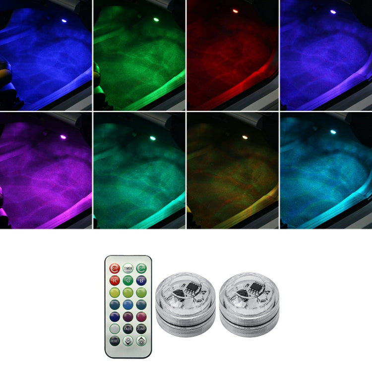 Car Modification Wireless Colorful Remote Control Atmosphere Light