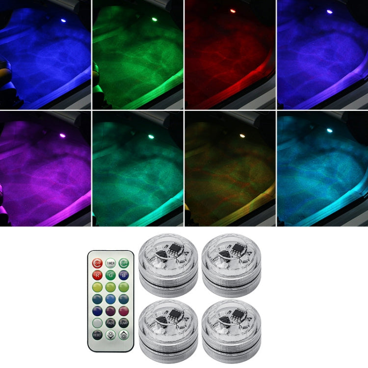 Car Modification Wireless Colorful Remote Control Atmosphere Light