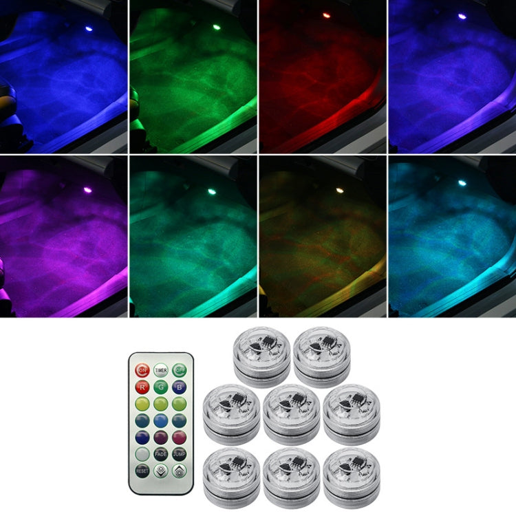 Car Modification Wireless Colorful Remote Control Atmosphere Light