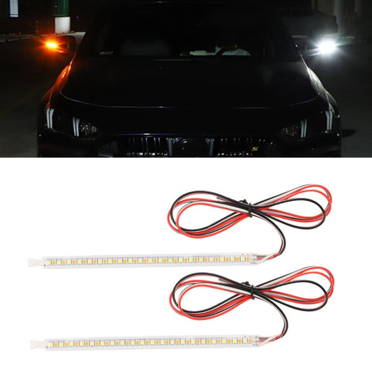 Car Rearview Mirror Decoration LED Streamer Turn Signal, Length： 14cm A Pair