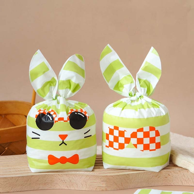 1bag Candy Packaging Bags Baking Biscuit Gift Bags, Green Scarf Bear, Space Rabbit, Red Snow Carnival, Strawberry Flower, Red Scarf Bear, Blue Bunny Girl, Pink Rabbit Flower, Fresh Flower, Colorful Abstract Strip, Green White Cat, Red Fried Egg        ...