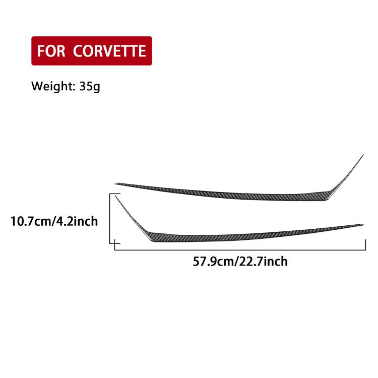 For Chevrolet Corvette C8 2pcs /Set Taillight Lower Trim Sticker