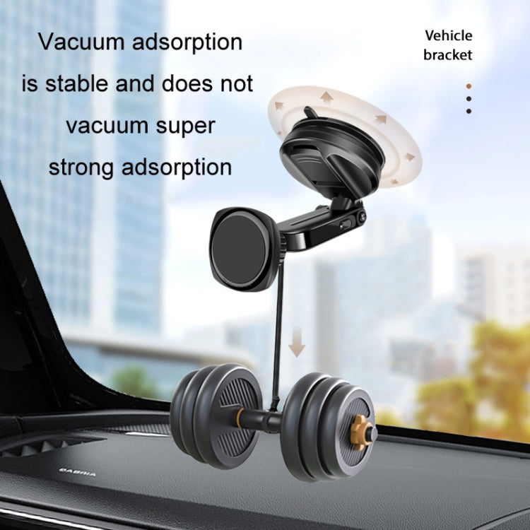 Car Telescopic Suction Cup Rubber Bottom Strong Magnetic Mobile Phone Holder