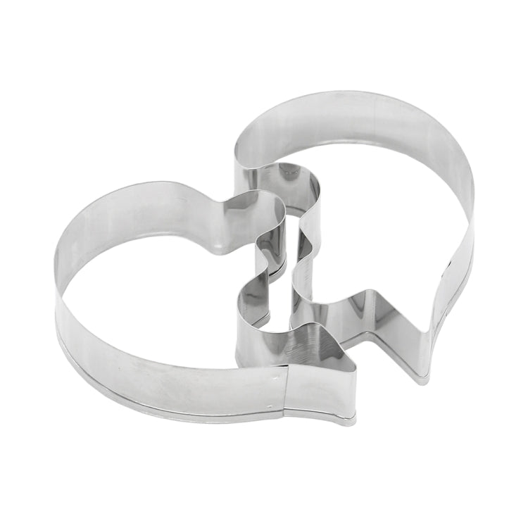 Left Heart+Right Heart Love Puzzle Biscuit Mold