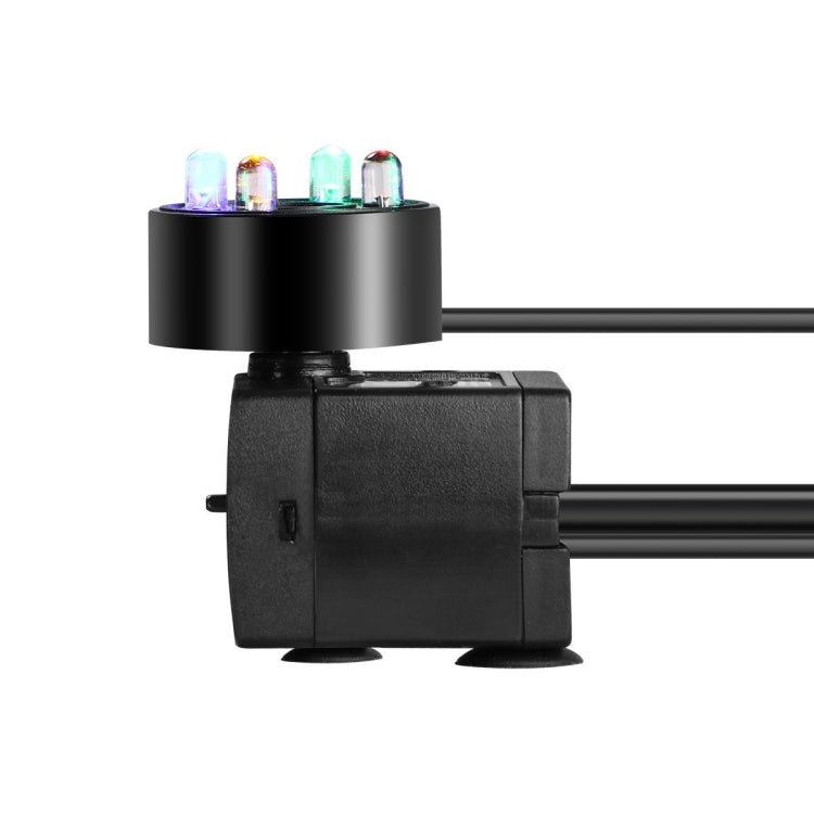 3W 4 Light Silent Aquarium Fish Tank Filtration Submersible Pump Fountain Water Pump