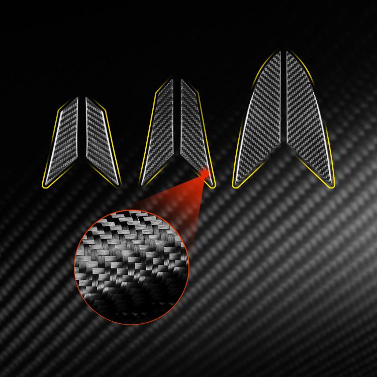 For Chevrolet Corvette C8 6pcs /Set Engine Side Air Vent Stickers