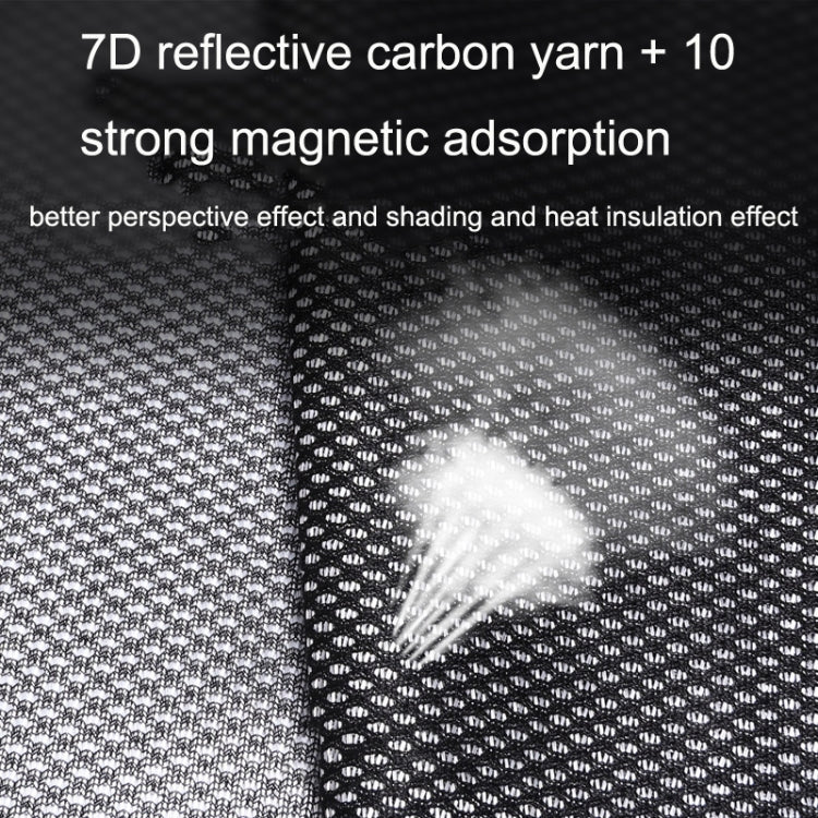 Car Sunshade Magnetic Iron Reflective Mesh Gauze Sunscreen Heat Insulation Sunshade Baffle