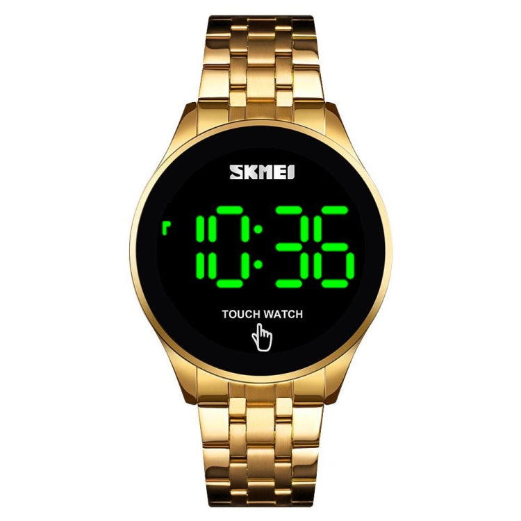 SKMEI 1579 Simple Touch Screen LED Luminous Stainless Steel Electronic Watch