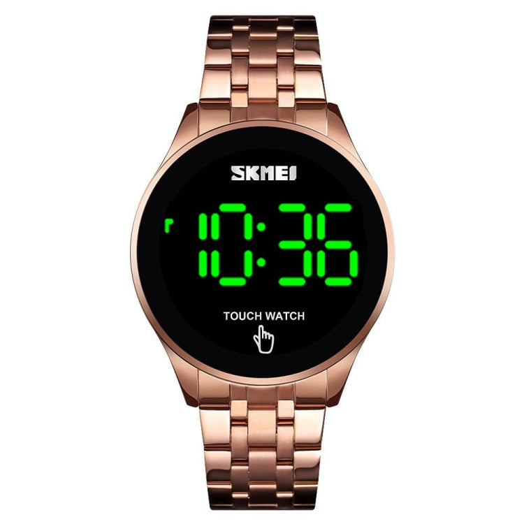 SKMEI 1579 Simple Touch Screen LED Luminous Stainless Steel Electronic Watch