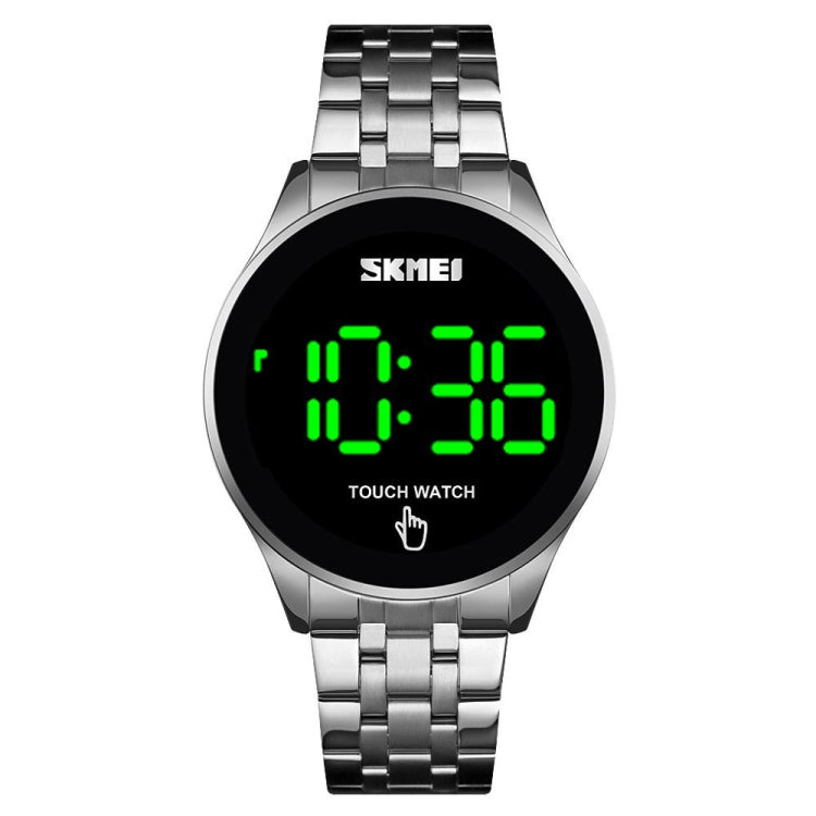 SKMEI 1579 Simple Touch Screen LED Luminous Stainless Steel Electronic Watch