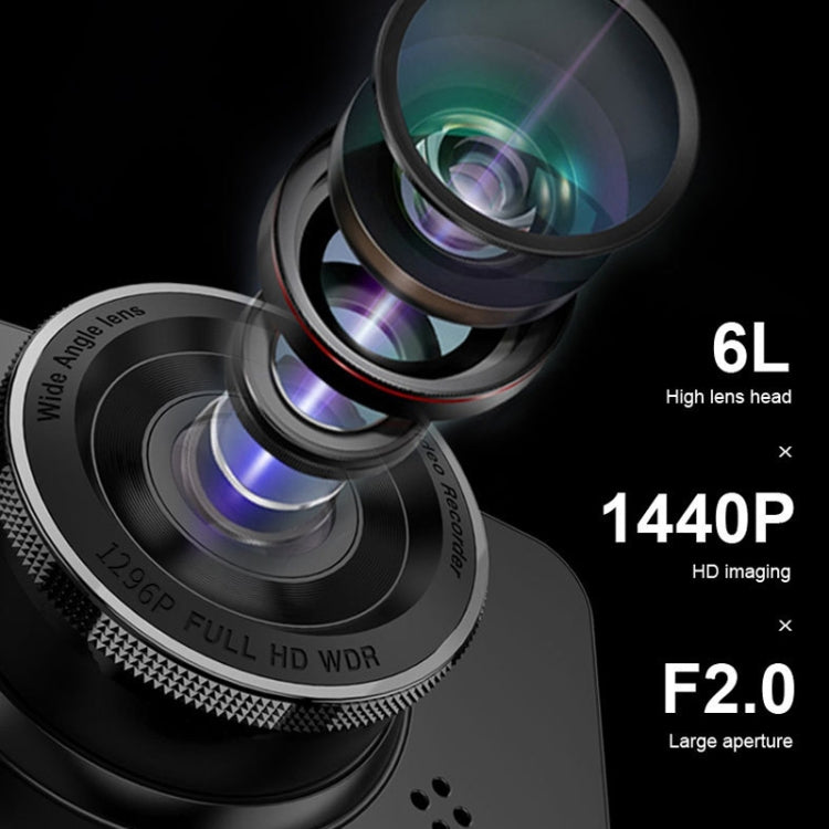 L601 HD Night Vision Electronics Dog Reversing Image Driving Recorder, Style: