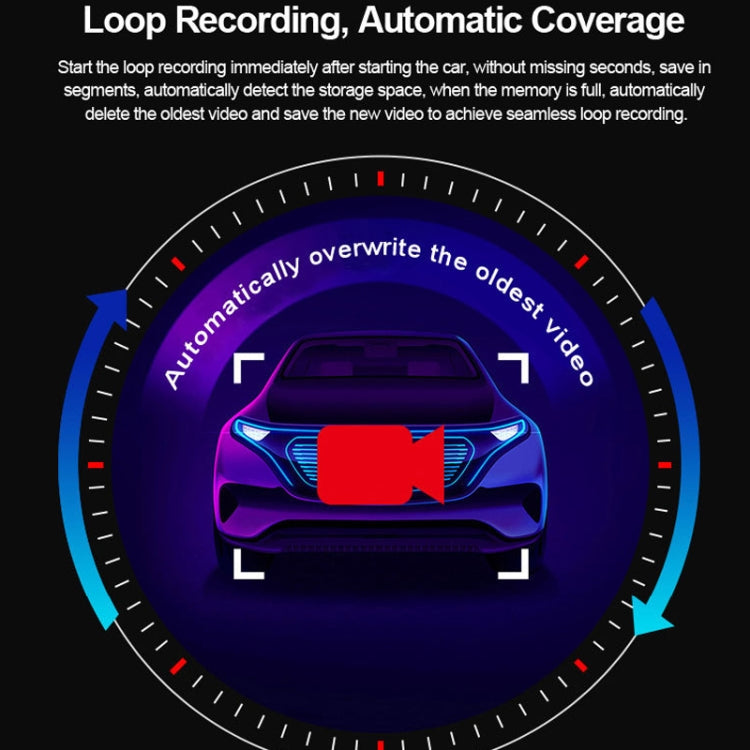 L601 HD Night Vision Electronics Dog Reversing Image Driving Recorder, Style: