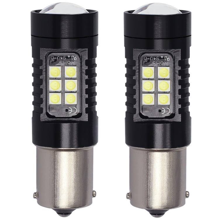 1pair Automotive High-power LED White Light Fog Lamp, 1156