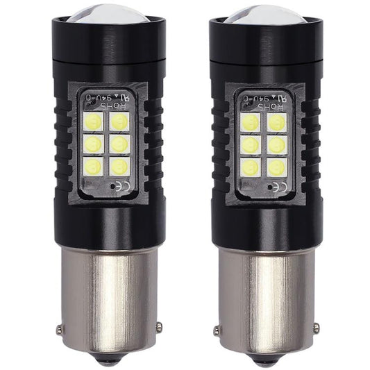 1pair Automotive High-power LED White Light Fog Lamp, 1156