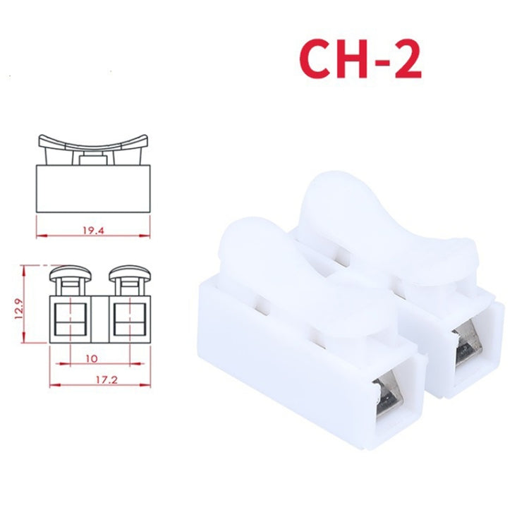 100pcs Self-Locking Push Type Ceiling Light Quick Terminal Block